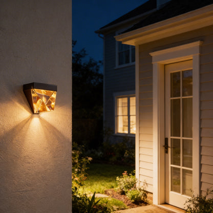 AURO Kris | Italian Copper Crystal Outdoor Wall Lamp