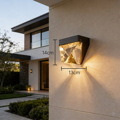 AURO Kris | Italian Copper Crystal Outdoor Wall Lamp