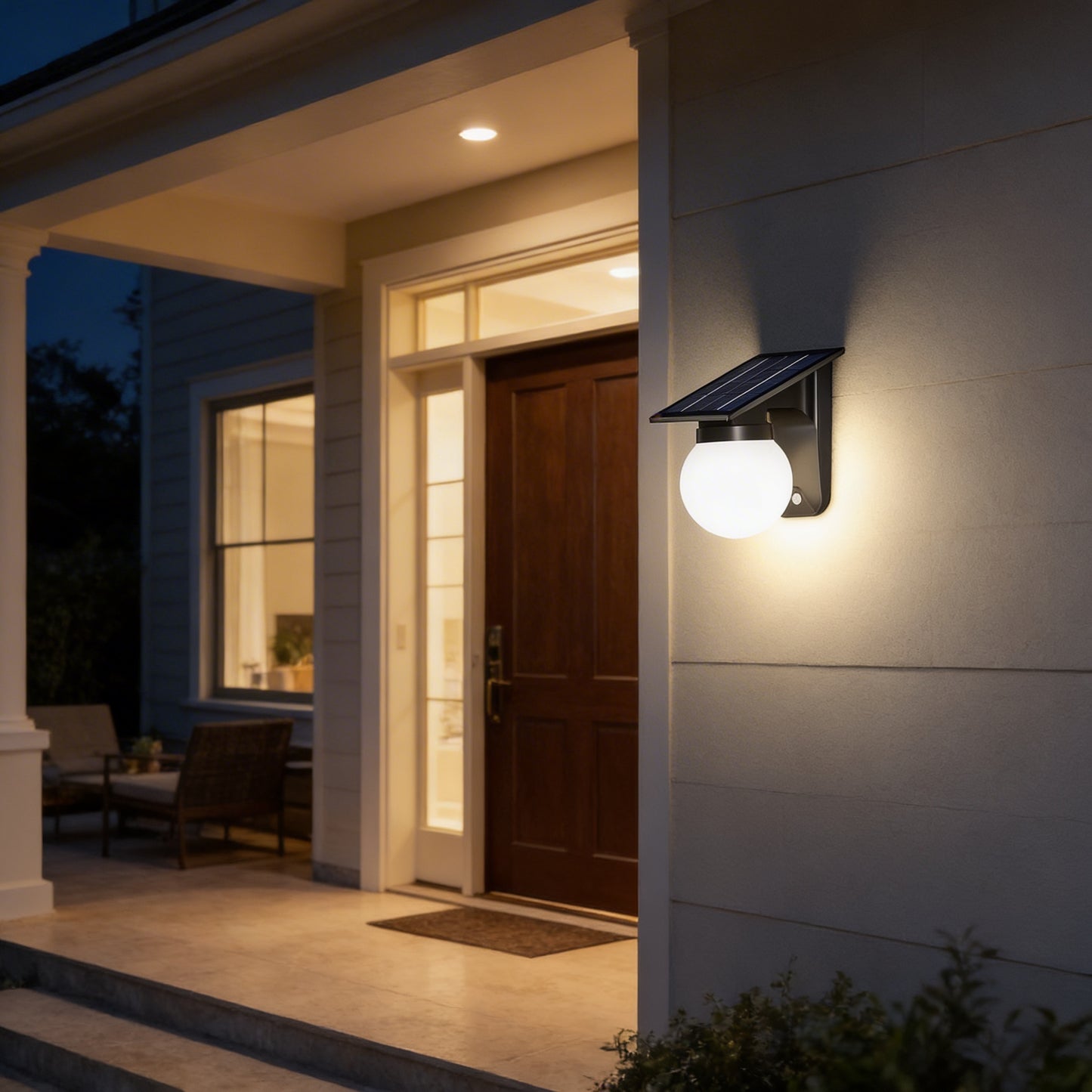 AURO Solkule | Solar Globe Outdoor Wall Light