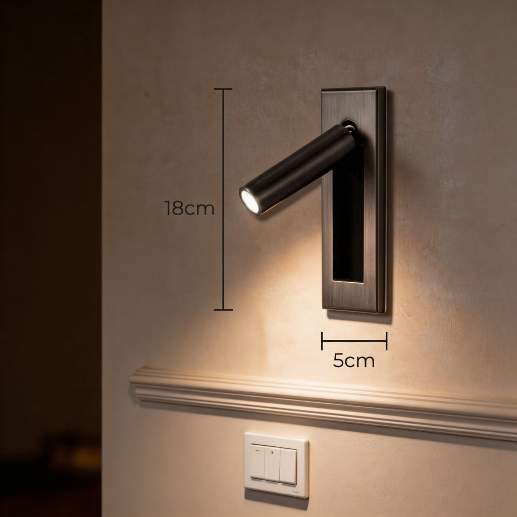 AURO Uppo | Recessed Rotatable Reading Wall Lamp
