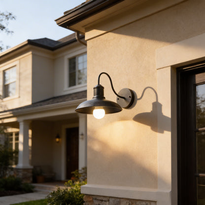 AURO Varro | Industrial Bowl Outdoor Wall Light