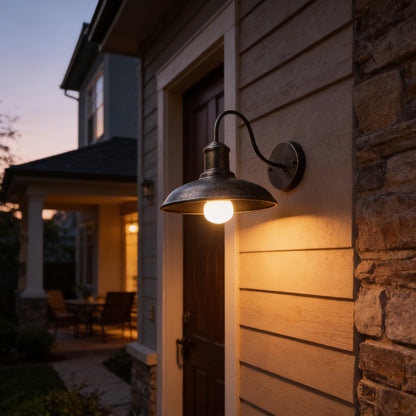 AURO Varro | Industrial Bowl Outdoor Wall Light
