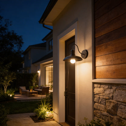 AURO Varro | Industrial Bowl Outdoor Wall Light