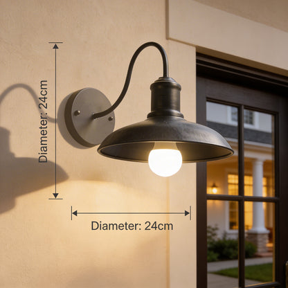 AURO Varro | Industrial Bowl Outdoor Wall Light