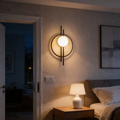 AURO Kugle | Gold Ring Glass Ball Wall Sconce