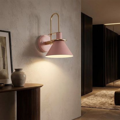 AURO Kartio | Wrought Iron Conical Wall Sconce