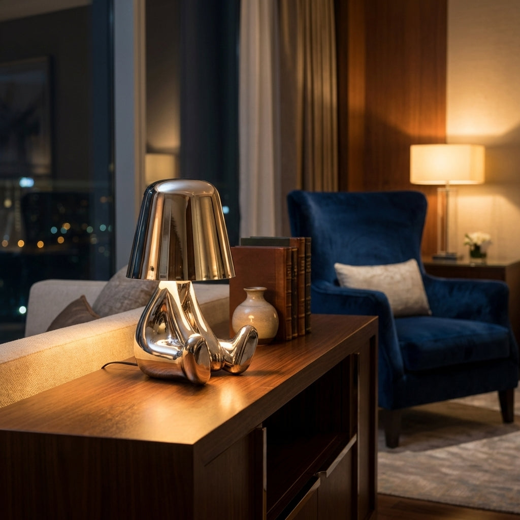 AURO Aurel | Sculptural Golden Man Table Lamp