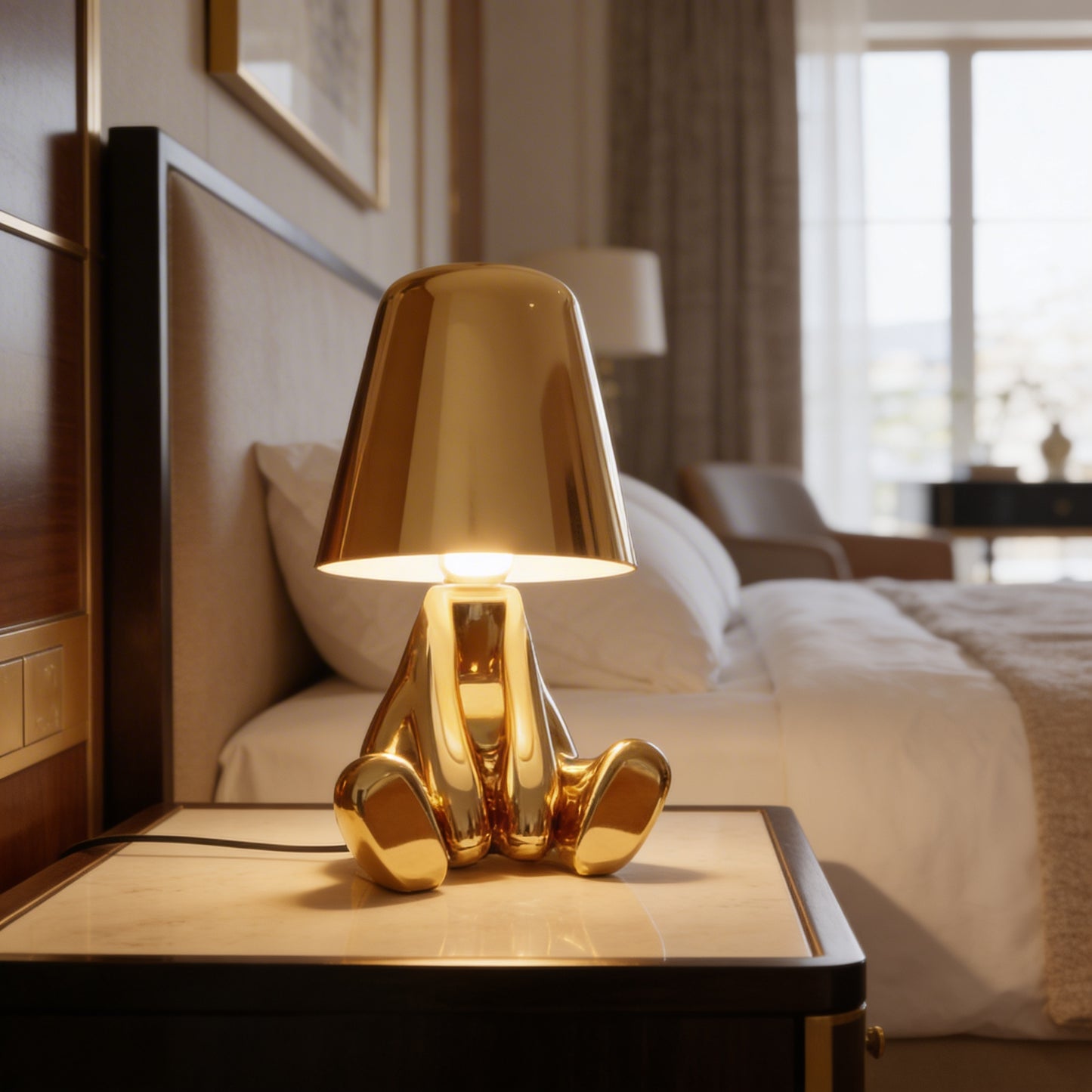 AURO Aurel | Sculptural Golden Man Table Lamp