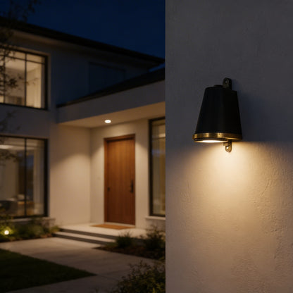 AURO Mast | Industrial Bell Outdoor Wall Light
