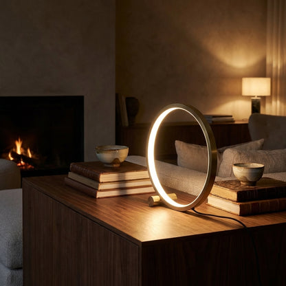 AURO Lyse | Sculptural Halo LED Table Lamp