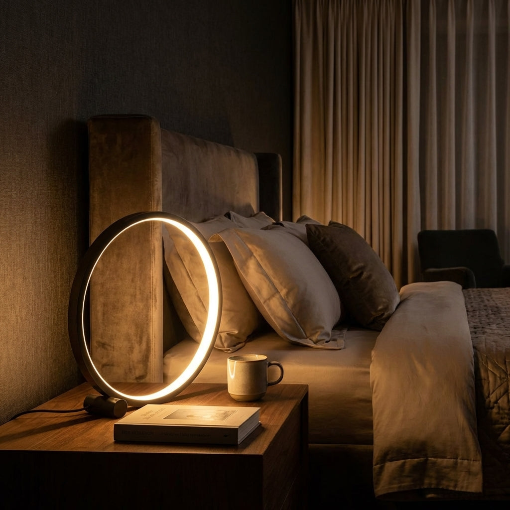 AURO Lyse | Sculptural Halo LED Table Lamp