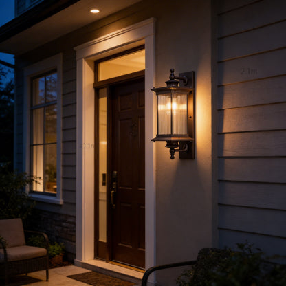 AURO Grim | Retro Outdoor Lantern Wall Light