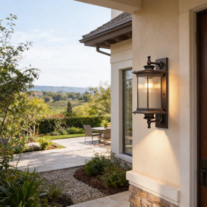 AURO Grim | Retro Outdoor Lantern Wall Light