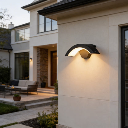 AURO Bue | Nordic Arc LED Outdoor Wall Light