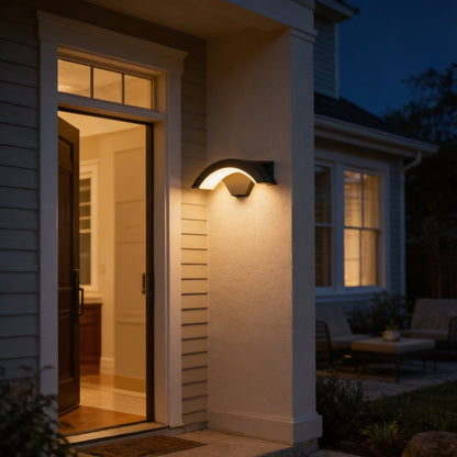 AURO Bue | Nordic Arc LED Outdoor Wall Light