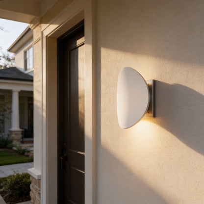 AURO Kobb | Pebble-Shaped Minimalist Outdoor Wall Light