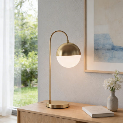 AURO Aurore | Light Luxury Gold Arc Globe Table Lamp