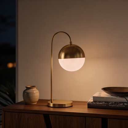 AURO Aurore | Light Luxury Gold Arc Globe Table Lamp