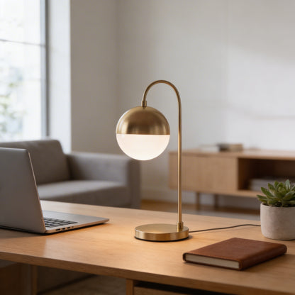 AURO Aurore | Light Luxury Gold Arc Globe Table Lamp