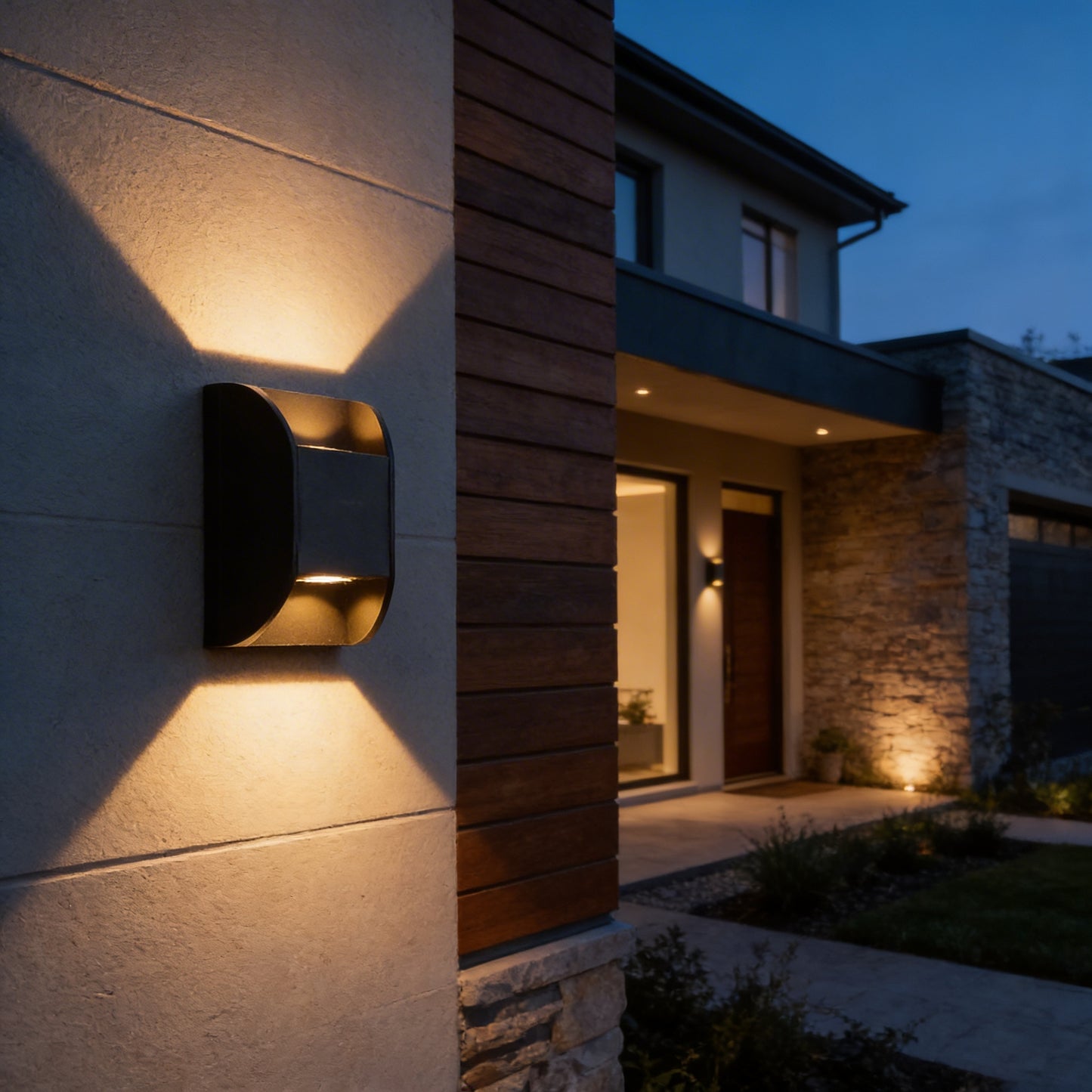 AURO Vang | Solar-Powered IP65 Outdoor Wall Lamp