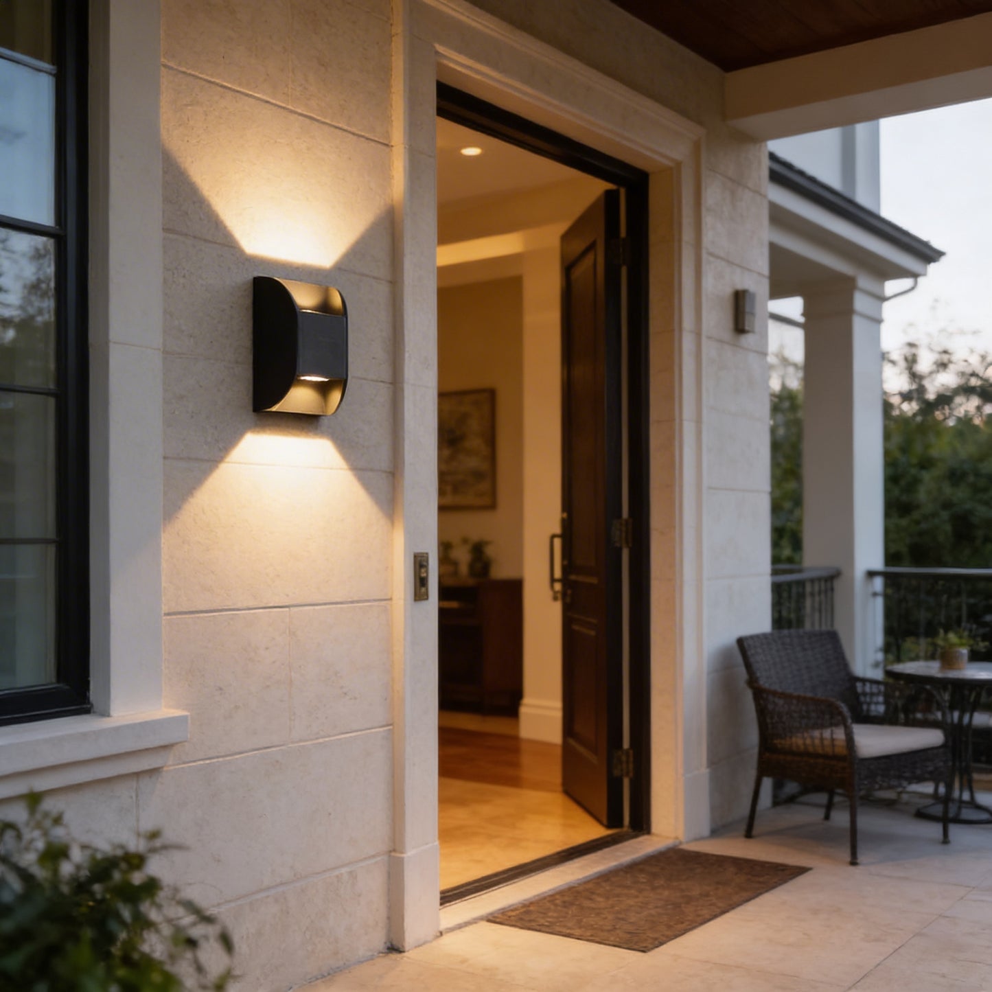 AURO Vang | Solar-Powered IP65 Outdoor Wall Lamp