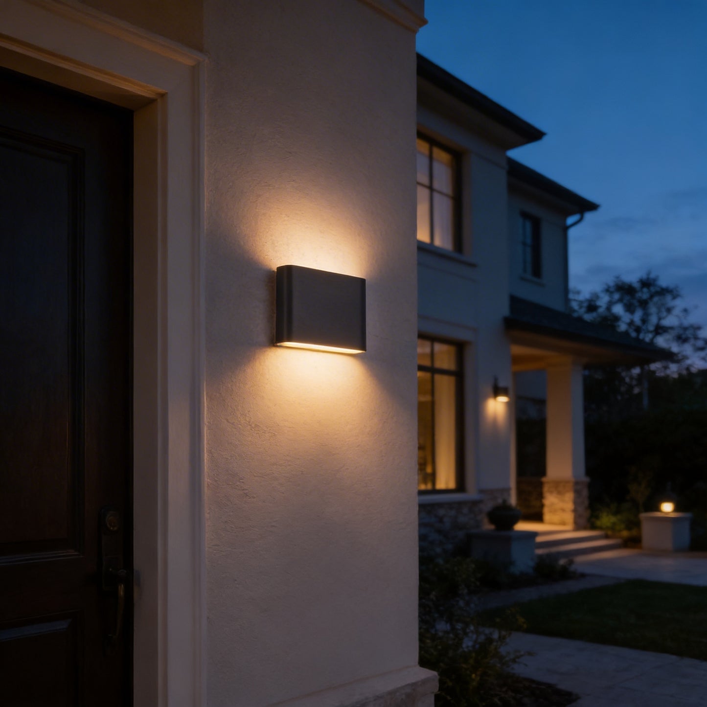 AURO Dual | Rectangular Up-Down Outdoor Wall Light