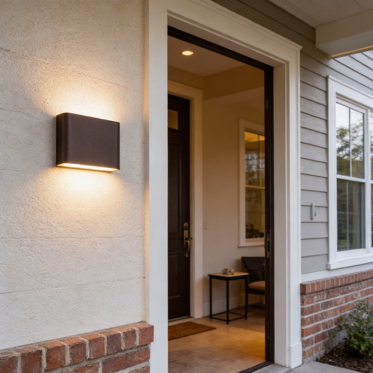 AURO Dual | Rectangular Up-Down Outdoor Wall Light