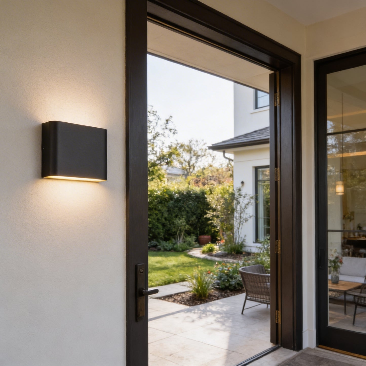 AURO Dual | Rectangular Up-Down Outdoor Wall Light