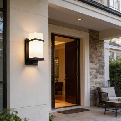 AURO Ruta | Iron & Glass Outdoor Wall Light