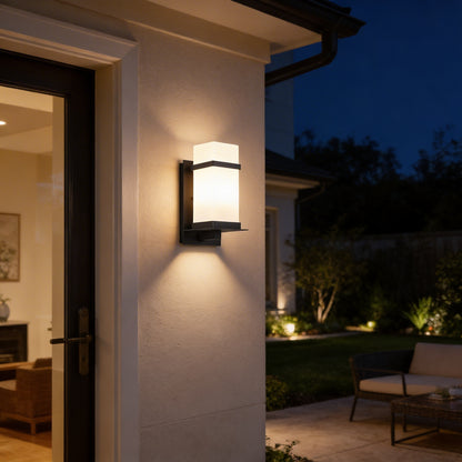 AURO Ruta | Iron & Glass Outdoor Wall Light