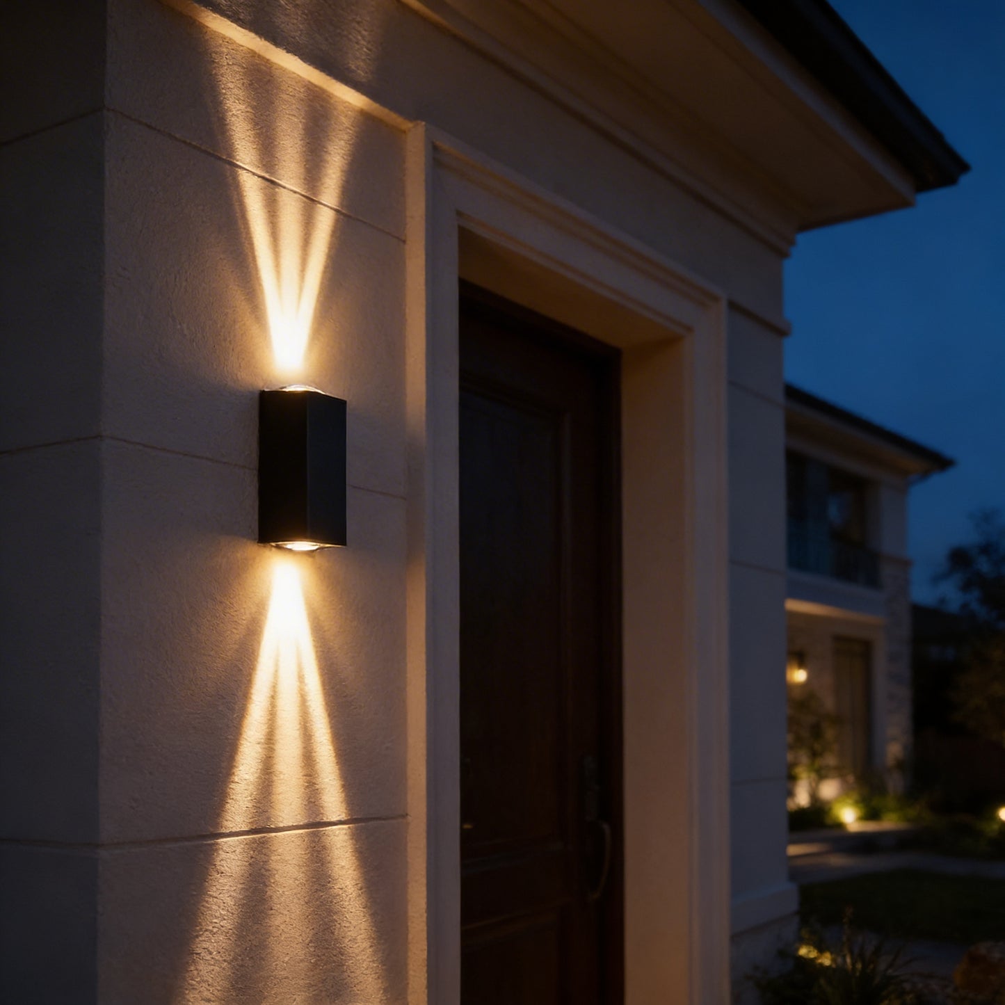 AURO Stråle | Architectural Three-Beam Outdoor Wall Light