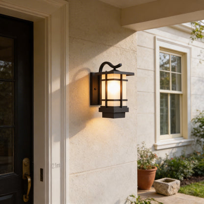 AURO Tori | Asian Lantern Outdoor Wall Light