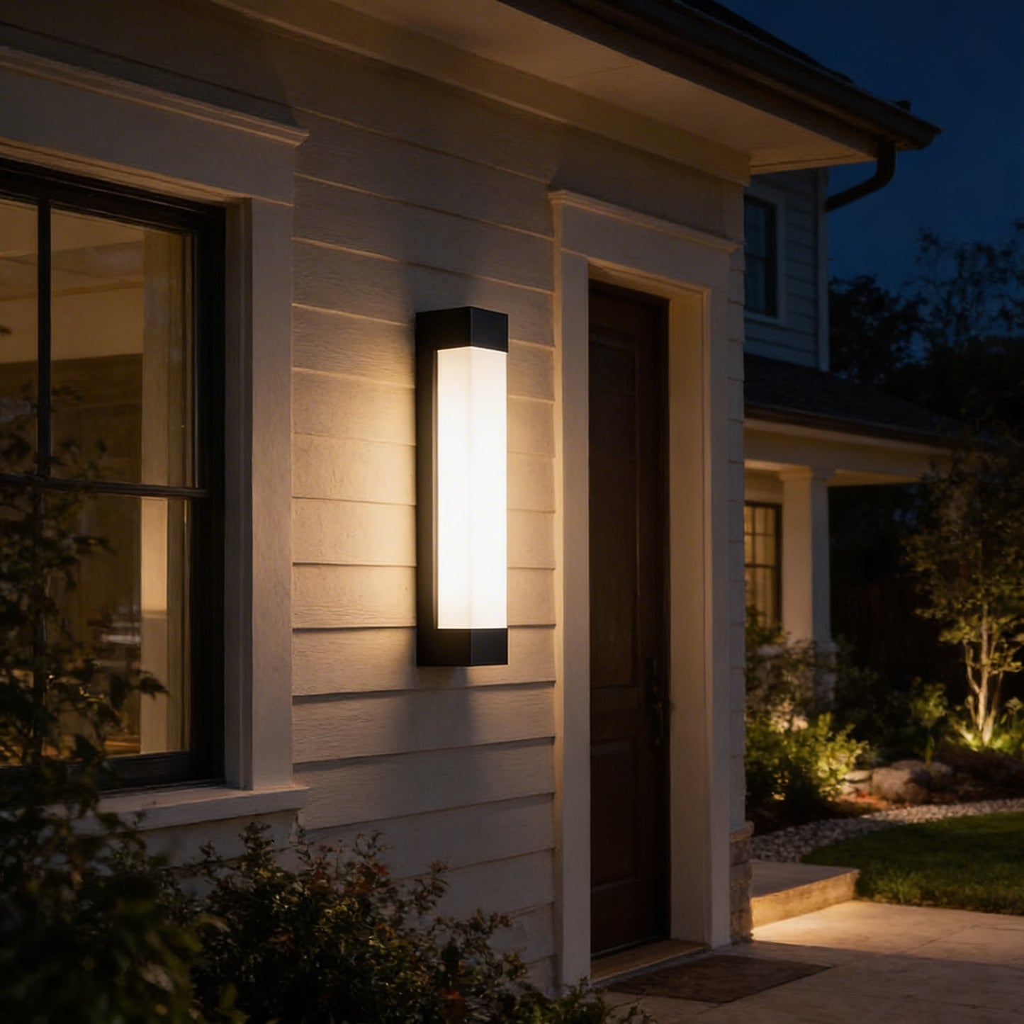 AURO Orr | Marble-Finish Linear Outdoor Wall Light