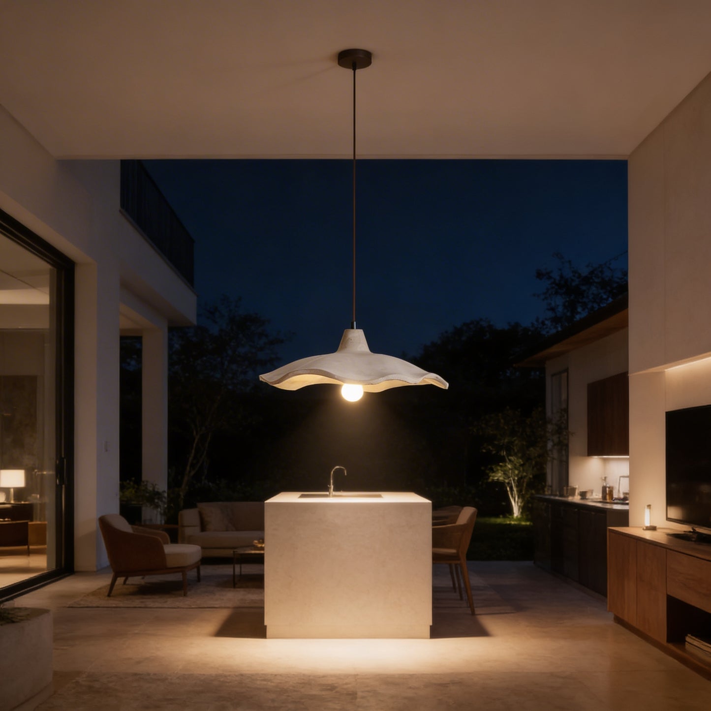 AURO Kukka | Wabi-Sabi Flower Pendant Light