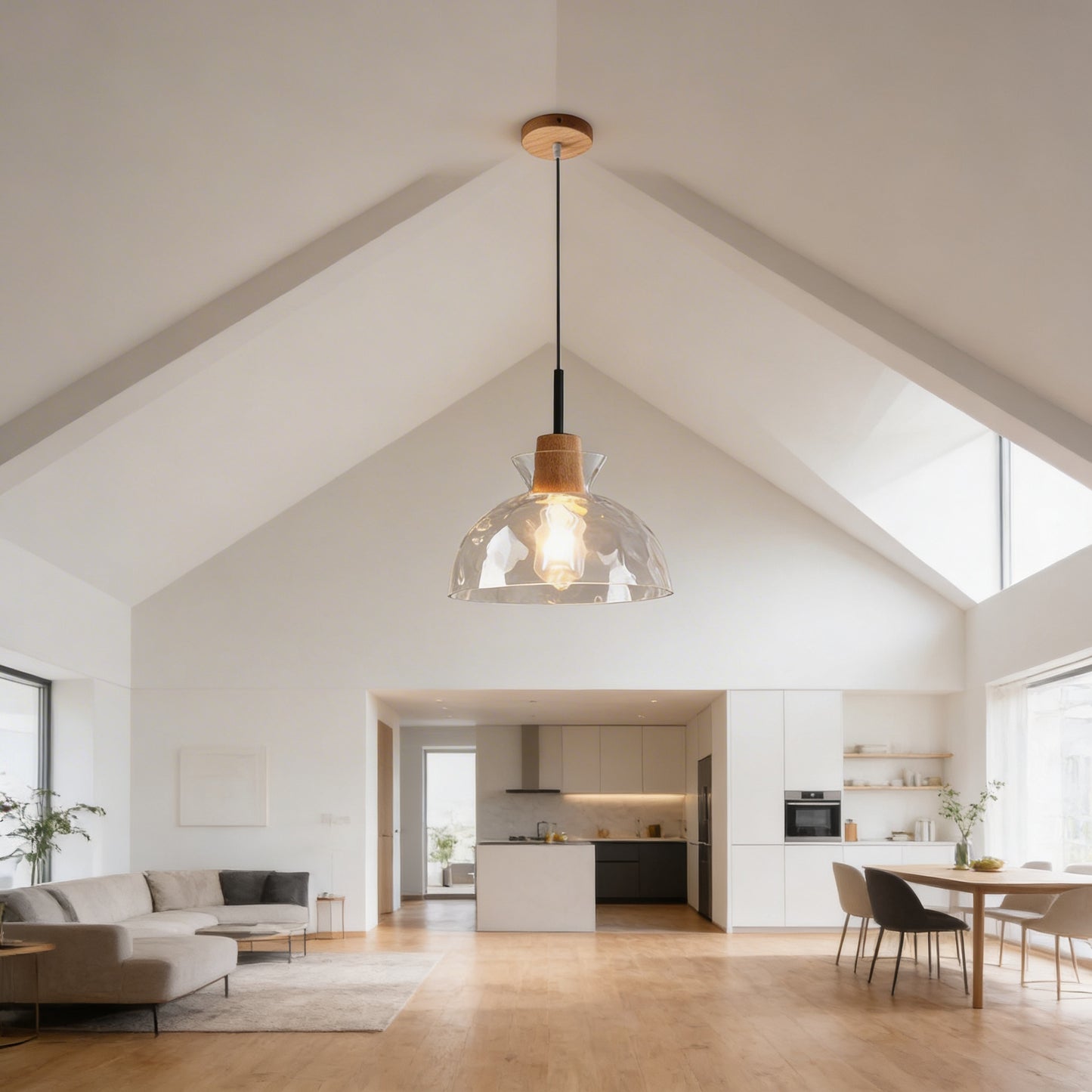 AURO Lasi | Clear Glass Nordic Pendant Light