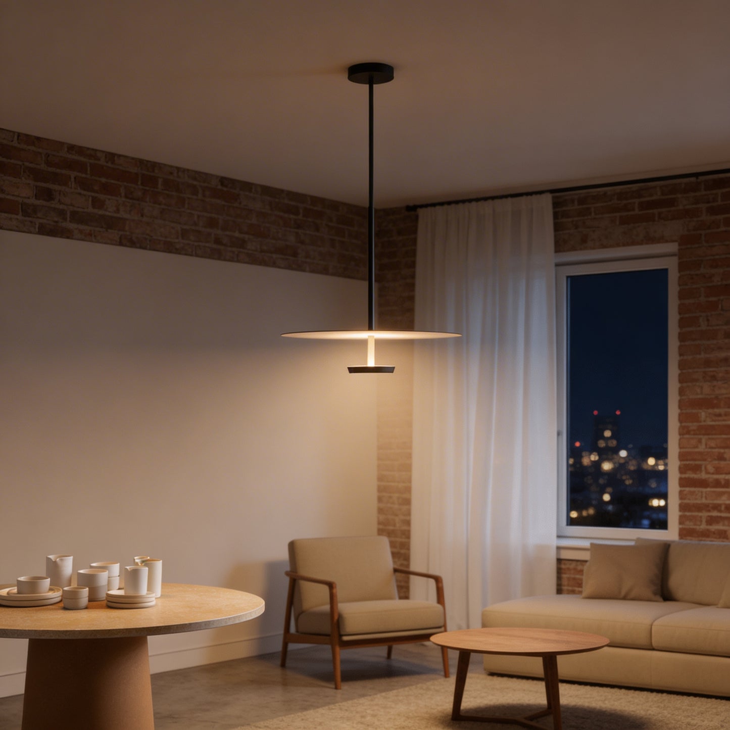 AURO Lento | Flying Saucer Iron Pendant Light