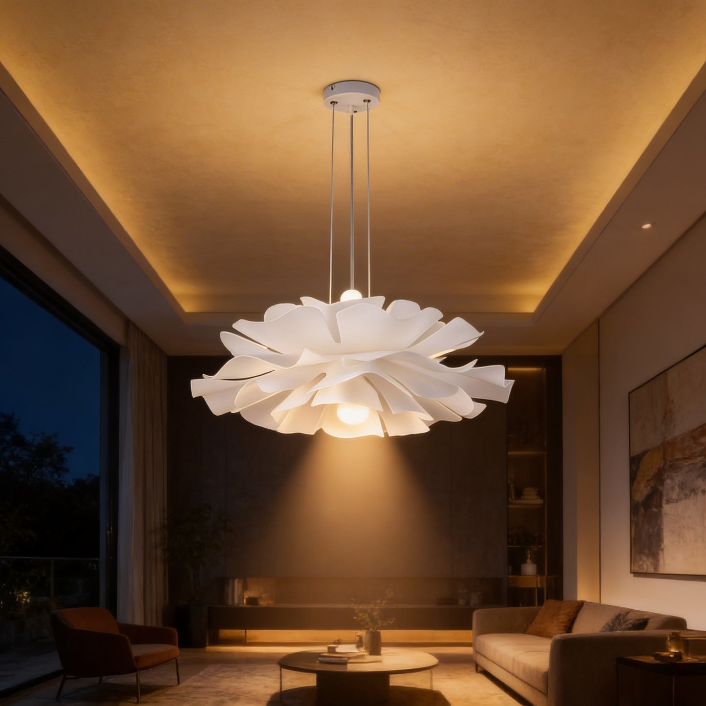 AURO Pilvi | Acrylic Flower Petal Pendant Light