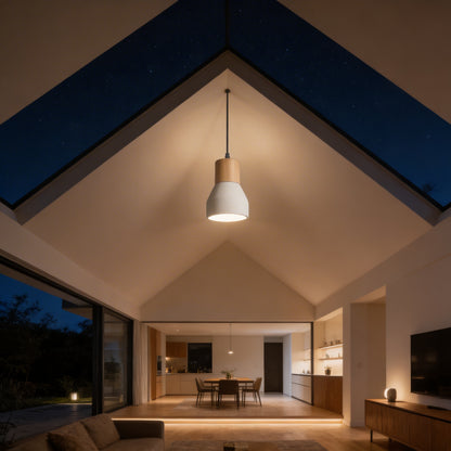 AURO Betoni | Concrete & Wood Pendant Light