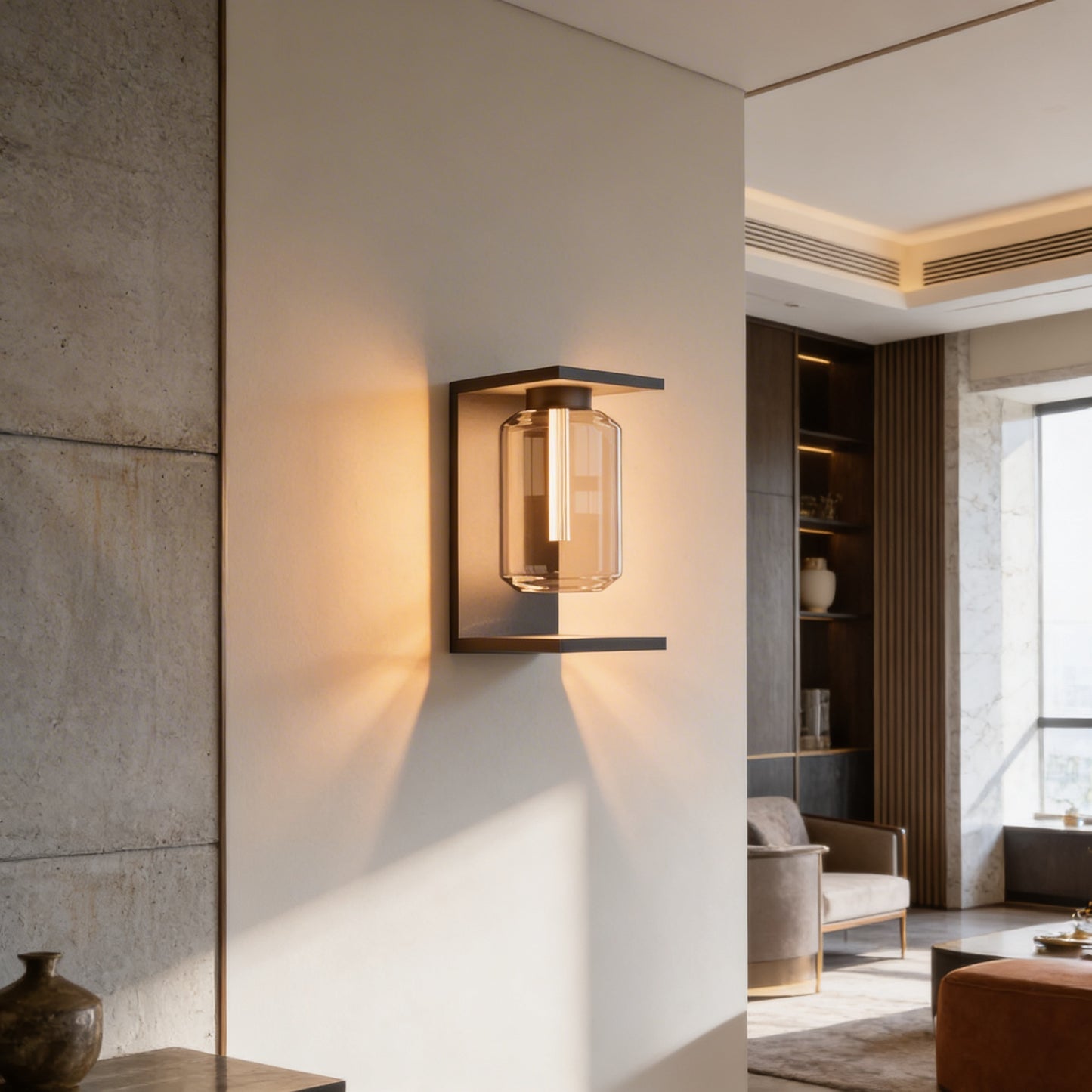 AURO Solen | Postmodern Outdoor Wall Sconce