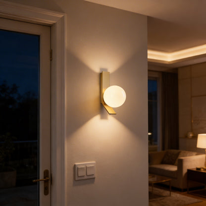 AURO Kule | Nordic Iron & Glass Globe Wall Sconce