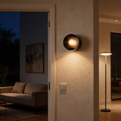 AURO Keramik | Nordic Ceramic Round LED Wall Sconce
