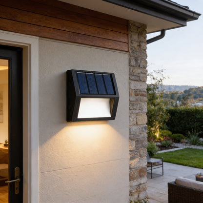 AURO Sola | Solar-Powered Minimalist Outdoor Wall Light