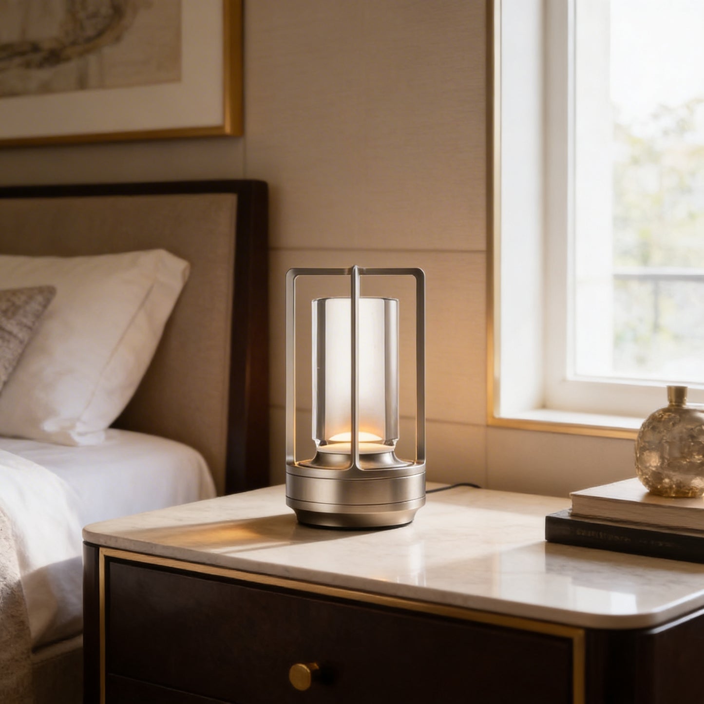 AURO Flyt | Cordless Rechargeable Metal Table Lamp