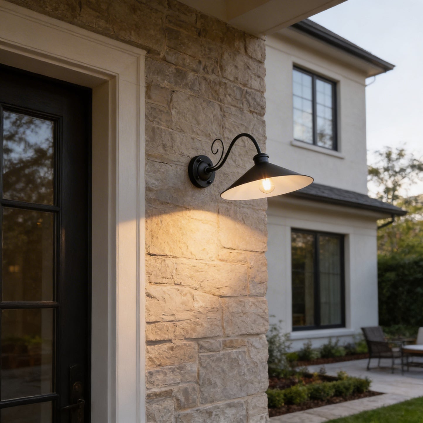 AURO Disque | Vintage Disc Outdoor Wall Light