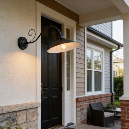 AURO Disque | Vintage Disc Outdoor Wall Light