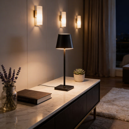 AURO Dæmp | Cordless Touch-Dimming Iron Table Lamp