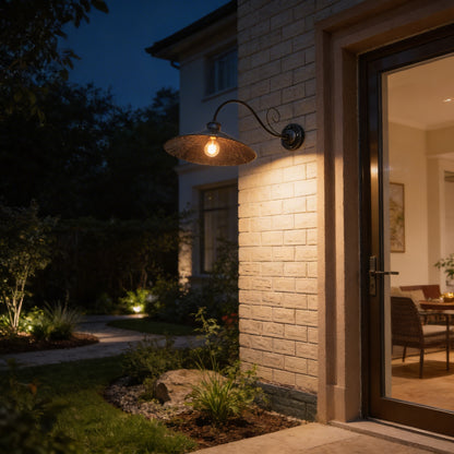 AURO Disque | Vintage Disc Outdoor Wall Light