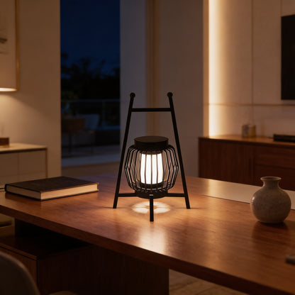 AURO Grau | Portable Solar Outdoor Table Lantern