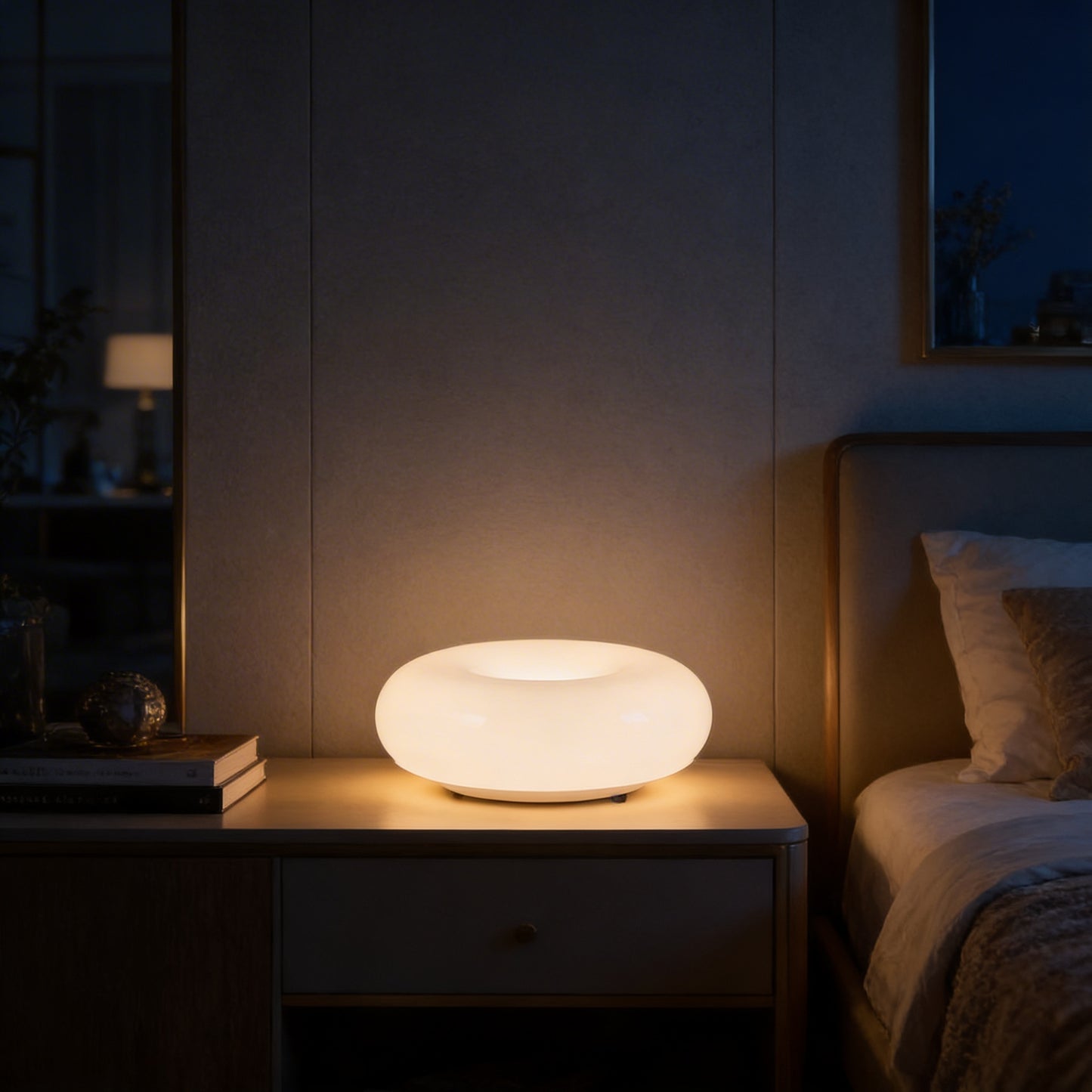 AURO Ring | Bauhaus Donut Rechargeable Table Lamp