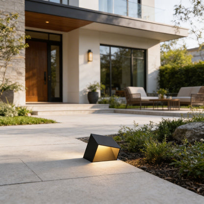 AURO Kube | Tilted Cube Outdoor Garden Ground Light